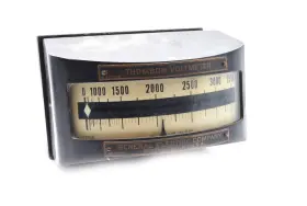 4777-b Ge General Electric 1915 Thomas Volt Meter Steampunk Gauge #4777-b
