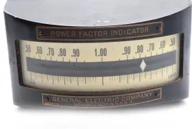 4777-e Ge General Electric 1915 Meter Power Factor Steampunk Gauge #4777-e #2 4777-e Ge General Electric 1915 Meter Power Factor Steampunk Gauge #4777-e #2