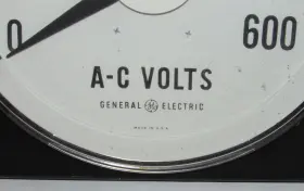 50-120131lstc1 Ge Vtg Large Industrial Voltmeter 0-600 Vac Volts Ac Analog Panel Meter Ab16 #2