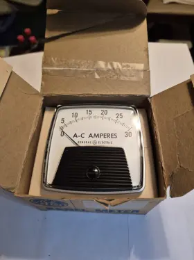 50-250440lsnl1 Ge 50-162141lsnl2 250440lsln1 Panel Meter 0-30 A-c Amperes New Old Stock