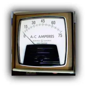 50-162141lspb2 Ge General Electric 75a Current Panel Meter Ftthe Big Lookft New Vintage