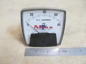 50-163141pdpd2ldn Ge Very Nice General Electric P And D Mfg. Company Panel Type A-c Ampers Gauge