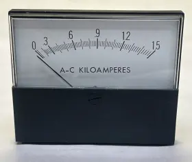 50-167141lsvc1 Ge General Electric Panel Meter 0-1.5 Ac Kiloamperes Nos