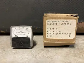 50-188111jrjr1 Ge General Electric Meter Dc 0-100 Ma