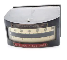 7651-a Ge General Electric 1915 Direct Current Ammeter Meter Steampunk Gauge #7651-a
