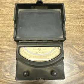 8ap9vam5 Ge Type Ap-9 Volt Meter Antique