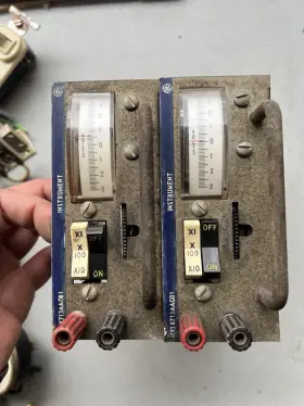 93x713aac01 Ge Vintage General Electric Instrument Panel Module Pair Voltage Tester Industrial