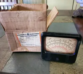 Aaf236 Ge Nos With Original Box General Electric Type Do-58 Ohm Meter Model