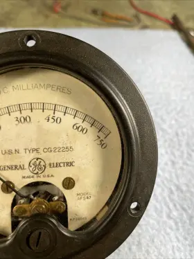 Afs47 Ge Vintage Panel Meter 750ma F.s #2