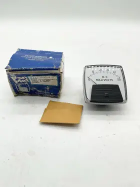 Ge No.250324ecec7jdu Vintage Panel Meter D-c Millivolts Nos Made In The Uas S1