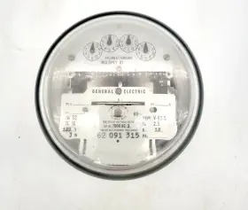 700x8g1 Ge V-63-s Vintage General Electric Polyphase Watthour Meter 60a 120v 3w