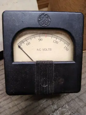 010826-13-rk General Electric Vtg Ac Volts 0-150 Model Va X 16m34 Panel Meter 3 Inch 1/8