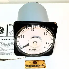 221arbu7bzd General Electric 103 Ac Megawatt Meter 0-90 Megawatts