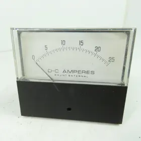251324ecec7jcm General Electric 0-25 Dc Amperes Millivolt Panel Meter 0-50mv #3