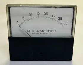 50-251324ecec1aag General Electric Panel Meter 0-35 Dc Amperes