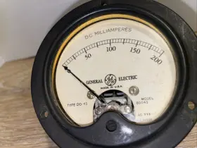 Do-41 General Electric 8d041 To 200 D-c Milliamperes Gauge Type Model #2