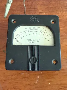 General Electric Aac209 Vintage Frequency Deviation Radio Bakelite Meter