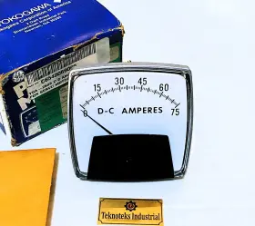 C6540069060 General Electric Yokogawa / Ge Panel Ammeter Yca-2503 75 Dc Amp Range
