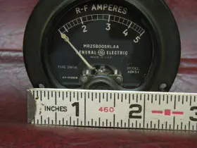 Mr25b005rlaa General Electric Vintage Ge Model Abk5-1 Rf Amperes 0-5 Type Dw56 N.p. 101886m Tested #2 Mr25b005rlaa General Electric Vintage Ge Model Abk5-1 Rf Amperes 0-5 Type Dw56 N.p. 101886m Tested #2
