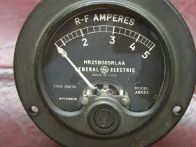 Mr25b005rlaa General Electric Vintage Ge Model Abk5-1 Rf Amperes 0-5 Type Dw56 N.p. 101886m Tested Mr25b005rlaa General Electric Vintage Ge Model Abk5-1 Rf Amperes 0-5 Type Dw56 N.p. 101886m Tested