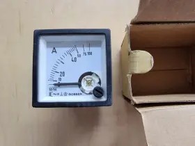 Gossen 50/5a 0-50/100 Analogue Ammeter Panel Mount