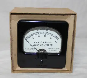 407-42 Heathkit Vintage Marine Converter Dc Amperes Meter Mc-1