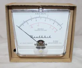 Ins-3 Heathkit Vintage R.m.s. Volts/decibels Panel Meter