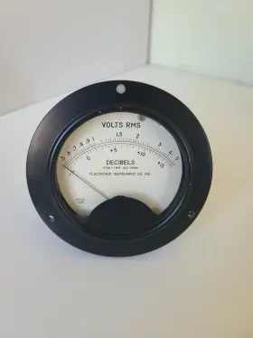 Hickok Mod-48 Electrical Instruments Model 48 Panel Meter 3.5 Inch Volts Rms/decibels