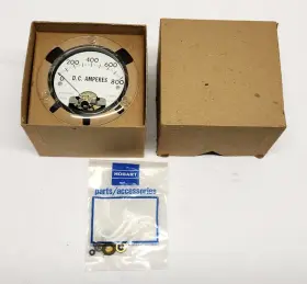321-lh Hobart Vtg D.c. Amperes Gauge 0-800 With Box 3.5 Inch Diameter -new Other -untested