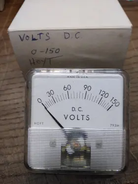 010526-13-rk Hoyt Vtg 0-150 Dc Volts Model 793m Panel Meter With Box Usa