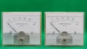 Rc3-2 Hoyt D5624 Lot Of 2 - 0-30 A Analog Ac Repulsion Panel Meter Rc3-2 Hoyt D5624 Lot Of 2 - 0-30 A Analog Ac Repulsion Panel Meter