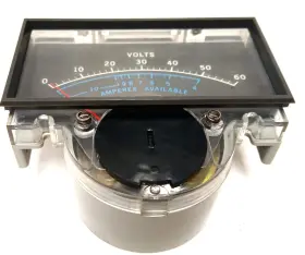 1120-1387 Hp Voltage Analog Panel Meter Scale 0-60v Amperes Available 4-10a 1120-1387 Hp Voltage Analog Panel Meter Scale 0-60v Amperes Available 4-10a