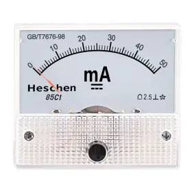85c1-50ma Hua Rectangle Panel Mounted Current Meter Ammeter Tester Dc 0-50 Ma Class