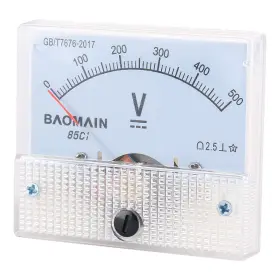 85c1-v-50v Hua Baomain Analog Voltmeter 85c1 Dc 0-500v Rectangle Volt Panel Meter Gauge #3
