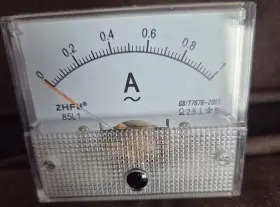 Ac10a Hua Ac 10a Analog Ammeter Panel Pointer Amp Current Meter Gauge 85l1 0-10a