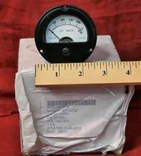 26.6001 Ideal Lot Of 10 0-250 Vac Round Analog Dial Panel Meter 2 5/8 Inch Di. New #