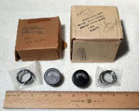 6625-057-1547 Ideal Precision Nos Round Ananlog Audio Level Panel Meter Military
