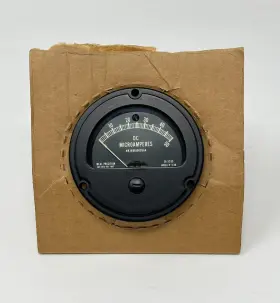 R-230 Ideal Precision M-230 Meter Co. 50-dc Microamperes Model Round Gauge New Other