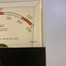 325p Ideal Precision Meter Co Vintage Panel Inc 1000 O / V #3