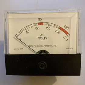 325p Ideal Precision Meter Co Vintage Panel Inc 1000 O / V