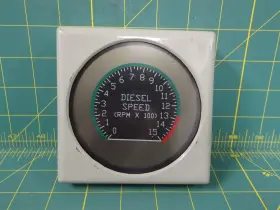 4910p9012-5 International Microtonics Microtronics Digital Meter Panel Mount 0-15 Rpm X 100