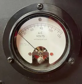 100-130v Jbt 31-fhxx Model Panel Mount Frequency Meter With A.c Volt Untested #3