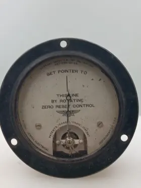 P-11862 Jewell Rare 3 3/4 Inch Pattern 54 Zero Reset Vintage Panel Meter M31