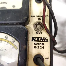 G-224 King Vintage Model Dc Volts And Amperes Meter Box Untested #2