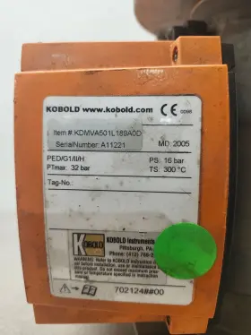 Kdmva501l189a0d Kobold Used Flowe Meter 8.2-82.0 #3 Kdmva501l189a0d Kobold Used Flowe Meter 8.2-82.0 #3