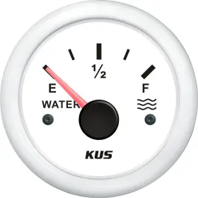 Jmv00003 Kus Cpwr-ww 240-33 Ohm Electric Water Level Gauge 12v / 24v 2 Inch 52mm Wit