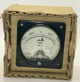0-1ma Kyoritsu 9653 Nos Vintage Panel Meter Japan 1956 Radio/ammeter