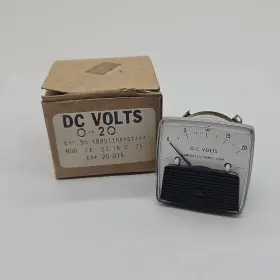 X1.75 Lambda Electronics Dw90 Vintage Ge Panel Meter 0-20 Dc Volts 1.75 Inch X1.75 Lambda Electronics Dw90 Vintage Ge Panel Meter 0-20 Dc Volts 1.75 Inch