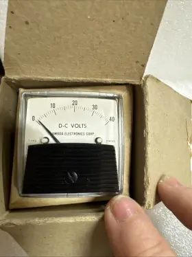 Rtg40 Lambda Dc-volt Meter To 40- New Nos Bin2