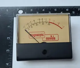 Magnasync/moviola 62101-17 Magnasync/moviola Audio Level Vu Meter -20 - 3 New Old Stock